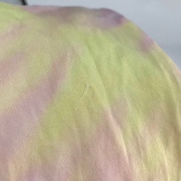 Retrofete Marelene Tie Dye Gown Dress L Cowl Neck Sleeveless Side Slit Maxi Silk - Picture 11 of 11